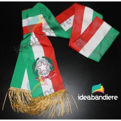 Fascia Sindaco Lusso Bandiera Italiana Tricolore Per Adulti Con Nodo  Scorrevole Cerimonie 10 Cm x 2 MT Prodotto Italiano Con Custodia :  : Casa e cucina