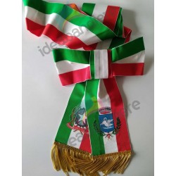 Fascia Sindaco Lusso Bandiera Italiana Tricolore Per Adulti Con Nodo  Scorrevole Cerimonie 10 Cm x 2 MT Prodotto Italiano Con Custodia :  : Casa e cucina